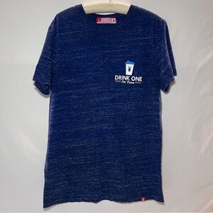 Dutch Bros “Drink one for Dane” SS Tshirt Blue - Size Large
